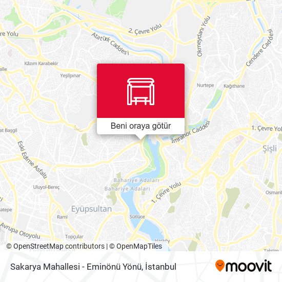 Sakarya Mahallesi - Eminönü Yönü harita