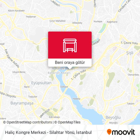 Haliç Kongre Merkezi - Silahtar Yönü harita
