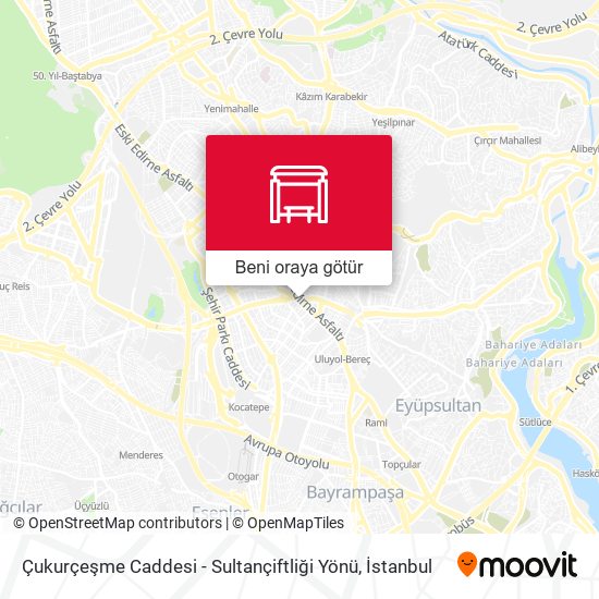 Çukurçeşme Caddesi - Sultançiftliği Yönü harita