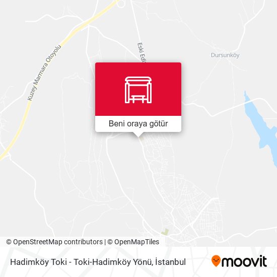 Hadimköy Toki - Toki-Hadimköy Yönü harita
