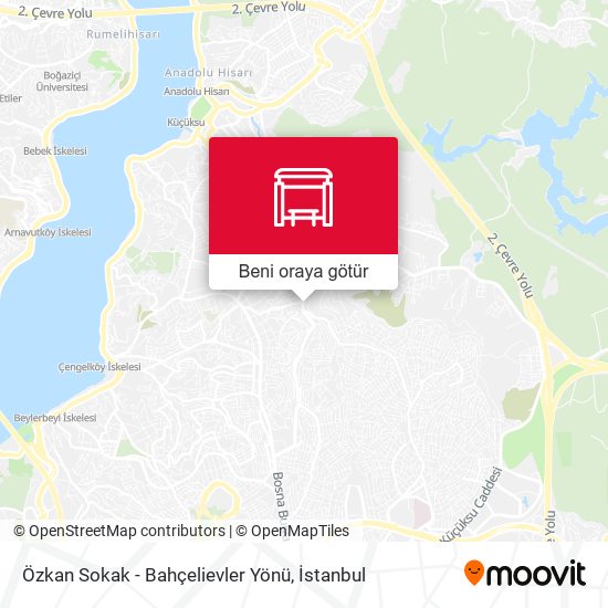 Özkan Sokak - Bahçelievler Yönü harita