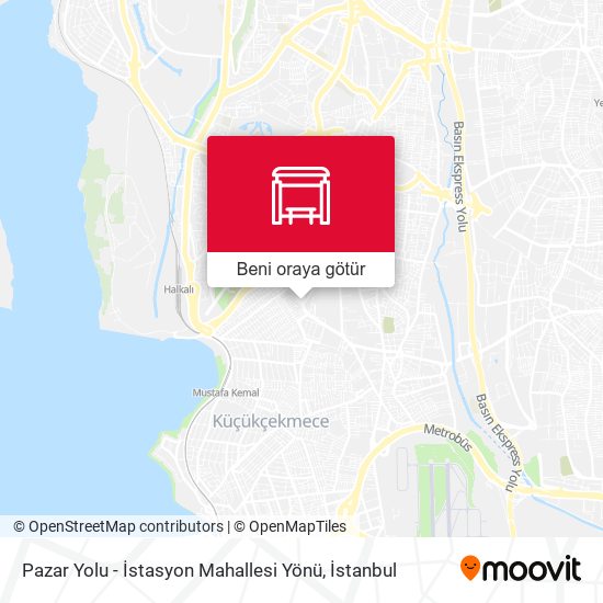 Pazar Yolu - İstasyon Mahallesi Yönü harita