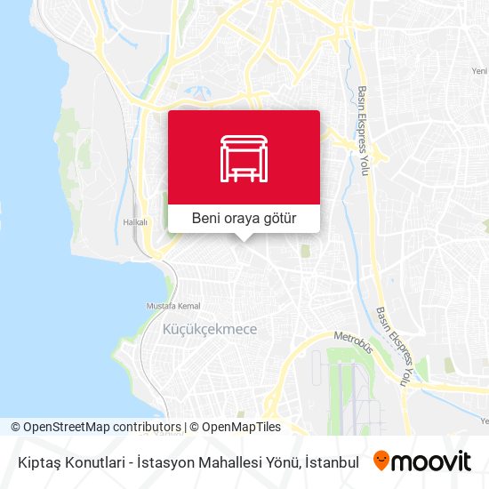 Kiptaş Konutlari - İstasyon Mahallesi Yönü harita