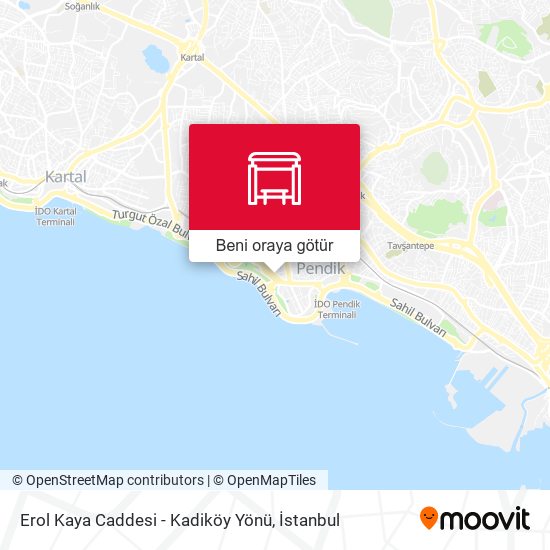 Erol Kaya Caddesi - Kadiköy Yönü harita