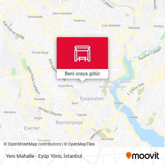 Yeni Mahalle - Eyüp Yönü harita