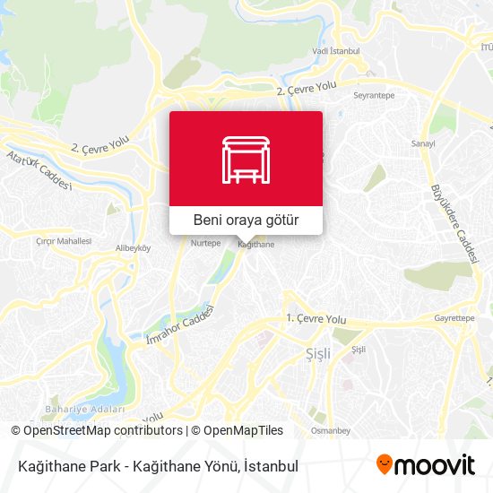 Kağithane Park - Kağithane Yönü harita