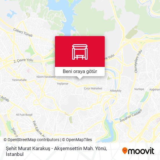Şehit Murat Karakuş - Akşemsettin Mah. Yönü harita
