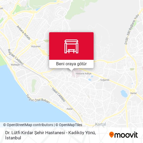 Dr. Lütfi Kirdar Şehir Hastanesi - Kadiköy Yönü harita