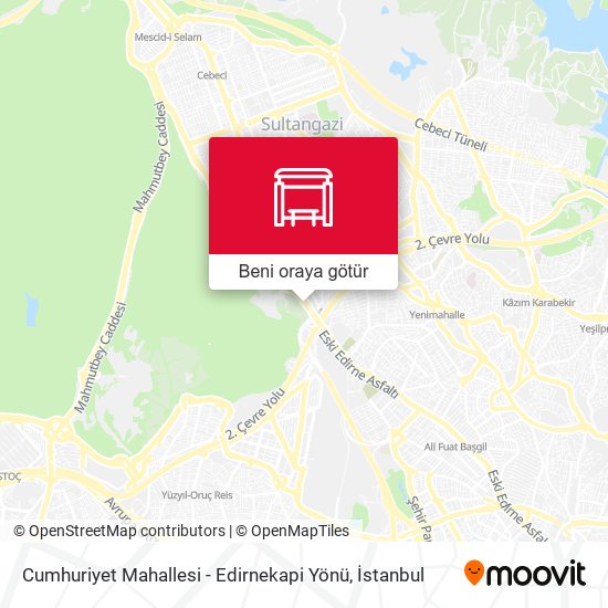 Cumhuriyet Mahallesi - Edirnekapi Yönü harita