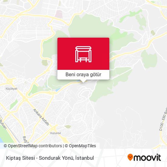 Kiptaş Sitesi - Sondurak Yönü harita