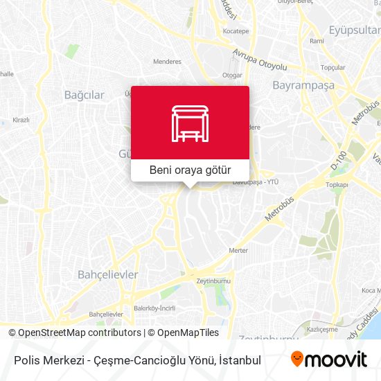 Polis Merkezi - Çeşme-Cancioğlu Yönü harita