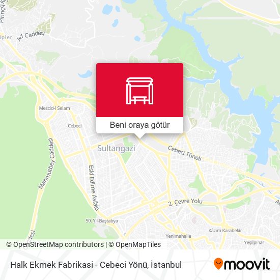 Halk Ekmek Fabrikasi - Cebeci Yönü harita