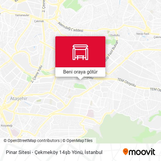 Pinar Sitesi - Çekmeköy 14şb Yönü harita