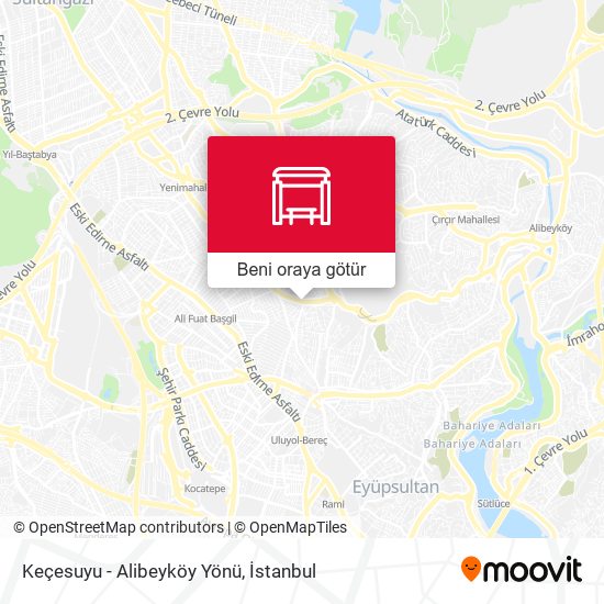 Keçesuyu - Alibeyköy Yönü harita