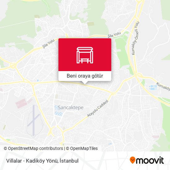 Villalar - Kadiköy Yönü harita