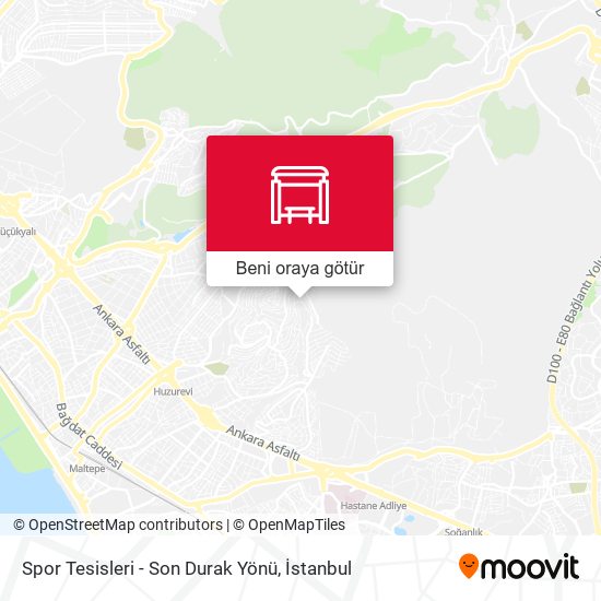 Spor Tesisleri - Son Durak Yönü harita