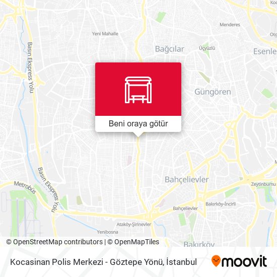Kocasinan Polis Merkezi - Göztepe Yönü harita