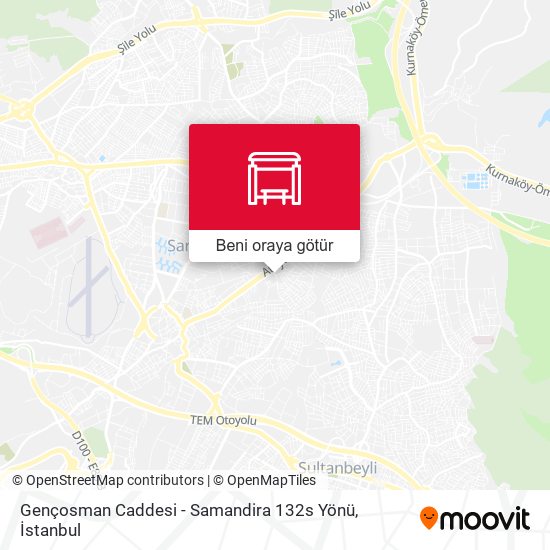 Gençosman Caddesi - Samandira 132s Yönü harita