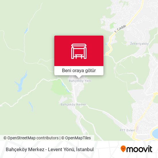 Bahçeköy Merkez - Levent Yönü harita
