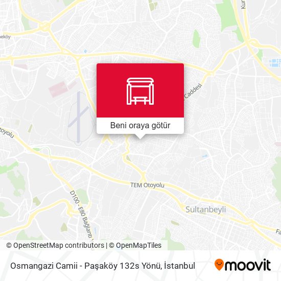 Osmangazi Camii - Paşaköy 132s Yönü harita