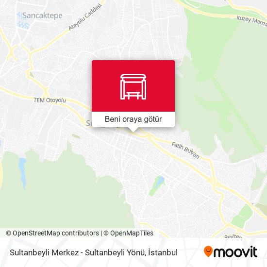 Sultanbeyli Merkez - Sultanbeyli Yönü harita