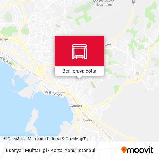 Esenyali Muhtarliği - Kartal Yönü harita