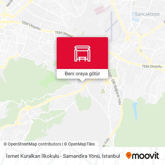 İsmet Kuralkan İlkokulu - Samandira Yönü harita