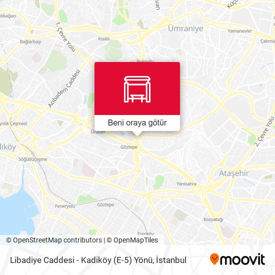 Libadiye Caddesi - Kadiköy (E-5) Yönü harita