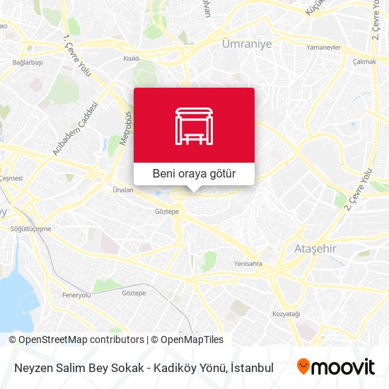 Neyzen Salim Bey Sokak - Kadiköy Yönü harita