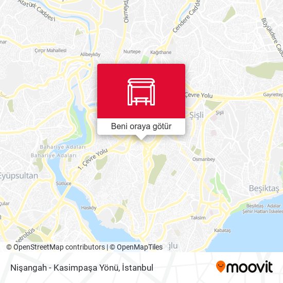 Nişangah - Kasimpaşa Yönü harita