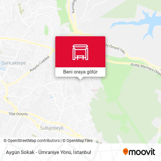 Aygün Sokak - Ümraniye Yönü harita