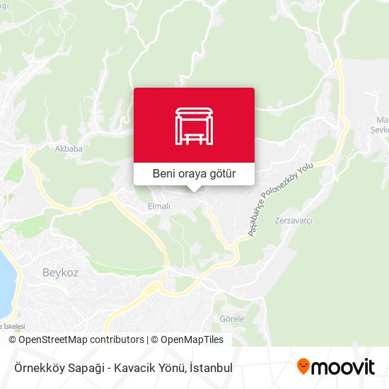 Örnekköy Sapaği - Kavacik Yönü harita