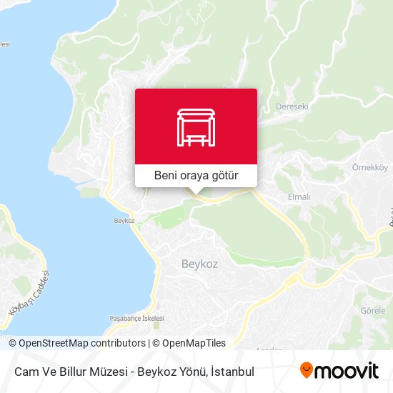 Cam Ve Billur Müzesi - Beykoz Yönü harita