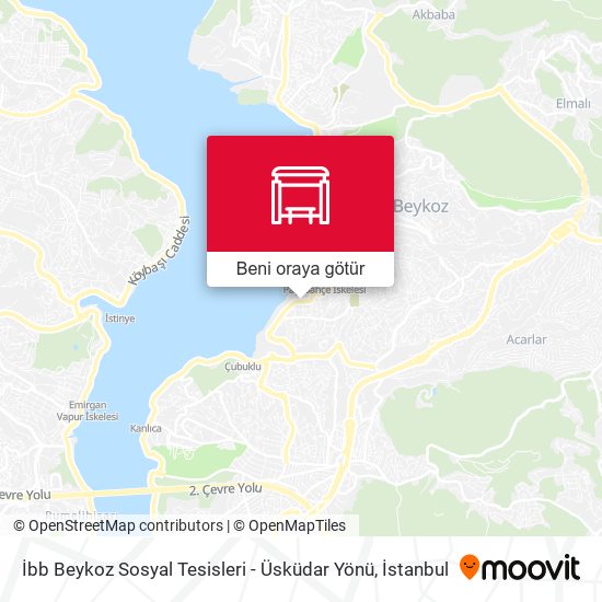 İbb Beykoz Sosyal Tesisleri - Üsküdar Yönü harita