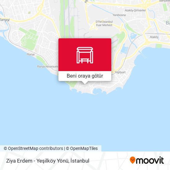 Ziya Erdem - Yeşilköy Yönü harita