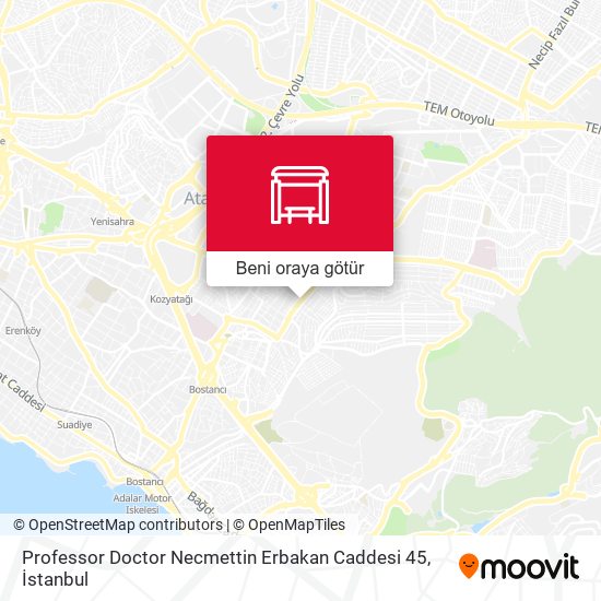 Professor Doctor Necmettin Erbakan Caddesi 45 harita