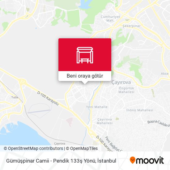 Gümüşpinar Camii - Pendik 133ş Yönü harita