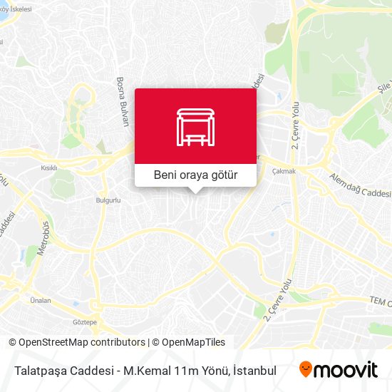 Talatpaşa Caddesi - M.Kemal 11m Yönü harita