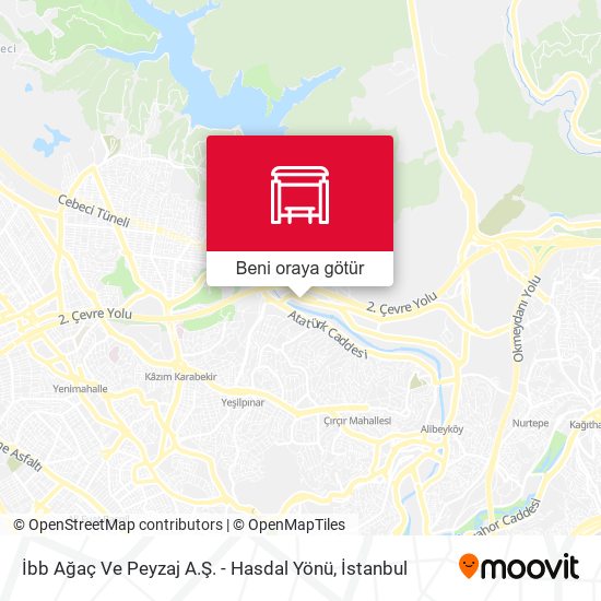 İbb Ağaç Ve Peyzaj A.Ş. - Hasdal Yönü harita