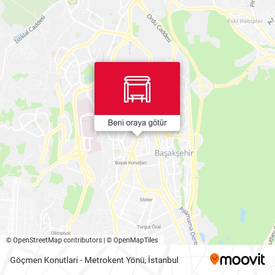 Göçmen Konutlari - Metrokent Yönü harita