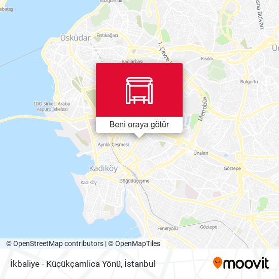 İkbaliye - Küçükçamlica Yönü harita
