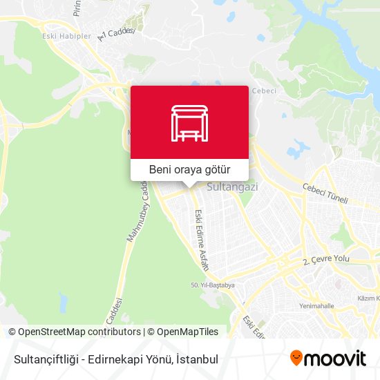 Sultançiftliği - Edirnekapi Yönü harita