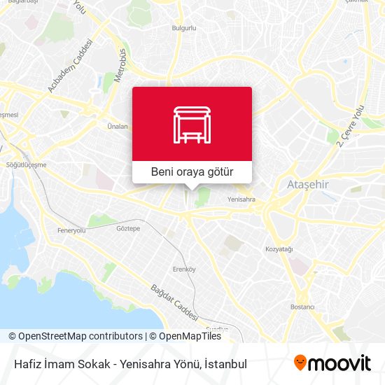 Hafiz İmam Sokak - Yenisahra Yönü harita