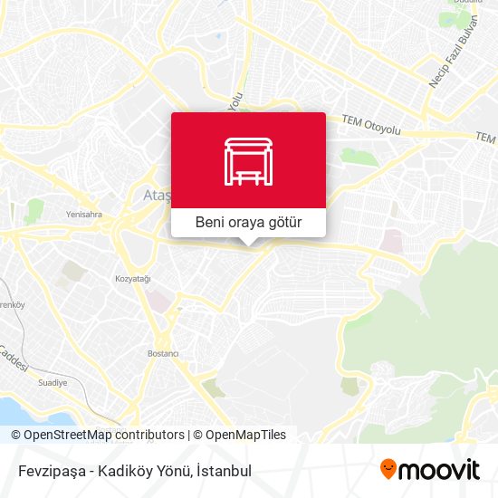 Fevzipaşa - Kadiköy Yönü harita