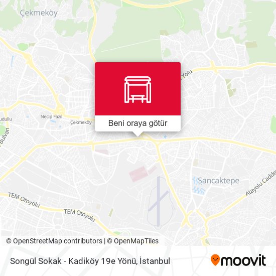 Songül Sokak - Kadiköy 19e Yönü harita
