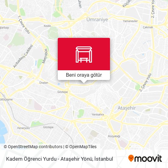 Kadem Öğrenci Yurdu - Ataşehir Yönü harita