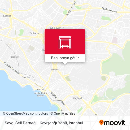 Sevgi Seli Derneği - Kayışdağı Yönü harita