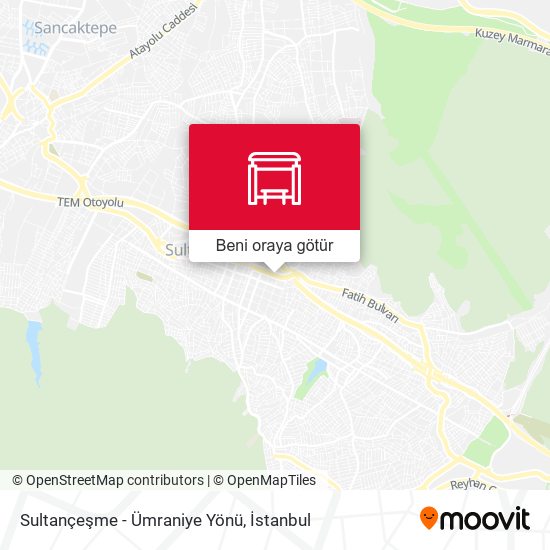 Sultançeşme - Ümraniye Yönü harita