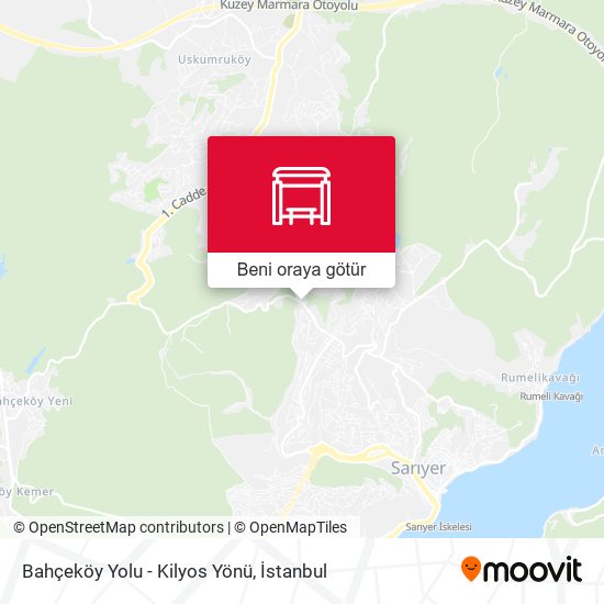 Bahçeköy Yolu - Kilyos Yönü harita