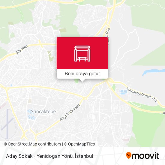 Aday Sokak - Yenidogan Yönü harita